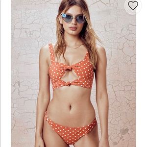 FOR LOVE & LEMONS polka dot thong bikini